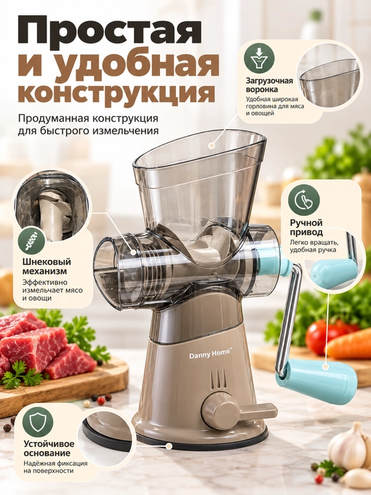 Механические кухонные измельчители и овощерезки 16 в 1, мясорубка, ручной измельчитель