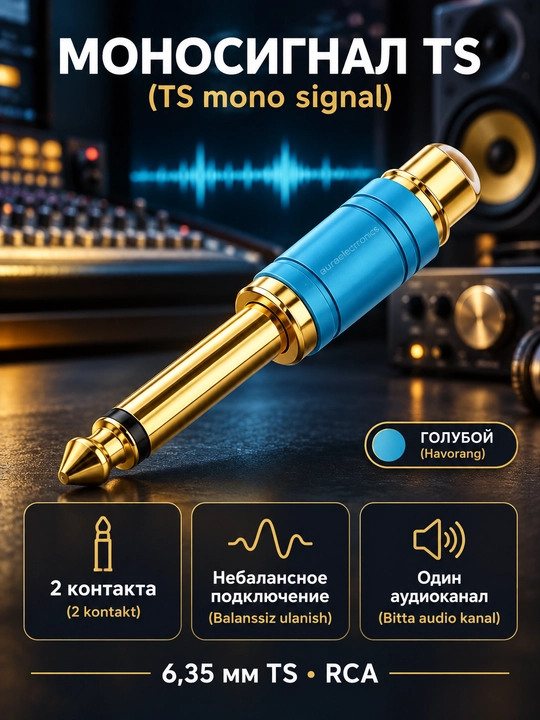Набор аудио адаптеров - штекер, jack 3.5 мм и 6.35 мм, RCA переходники, 1 / 2 / 4 шт