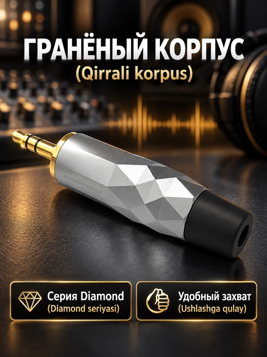 Аудио штекеры jack 6.35 мм, моно TS, прямые и угловые 90°, черный / красный варианты