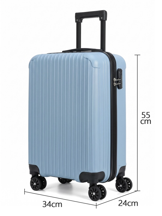 Sayohat chamodoni, 38 l, ABS plastik, 360° g'ildirak, ilgakli, 55x34x24 sm