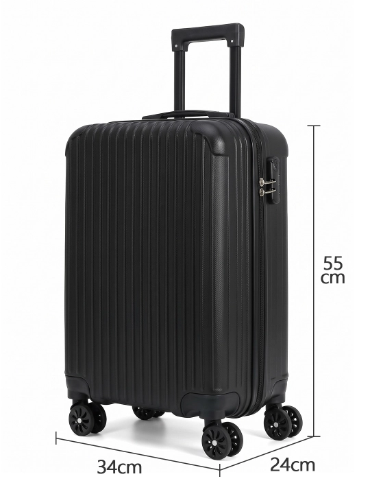Sayohat chamodoni, 38 l, ABS plastik, 360° g'ildirak, ilgakli, 55x34x24 sm
