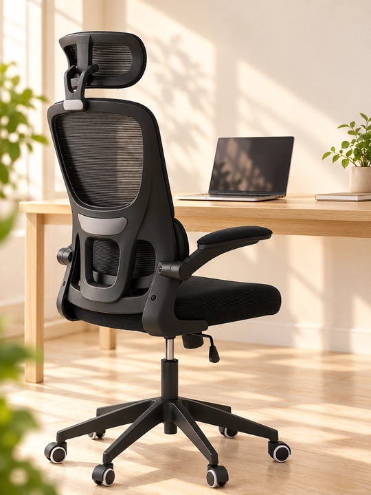 Ergonomik ofis kreslosi, kompyuter stuli, bel tayanchi, bosh suyanchig‘i bilan