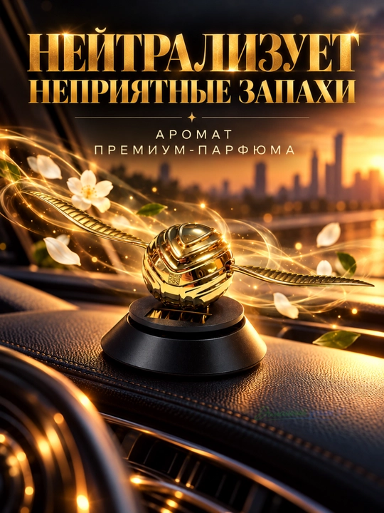 Ароматизатор Снитч в машину на солнечных батареях