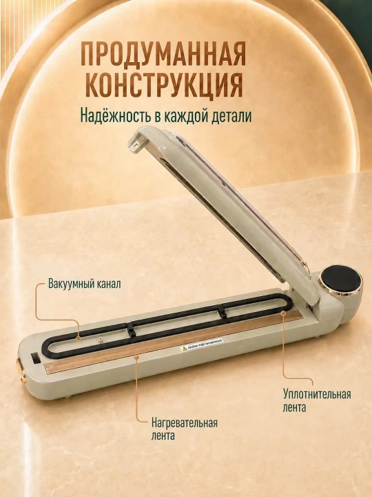 Вакууматор для продуктов, вакуумный упаковщик, запайщик пакетов, хранение еды
