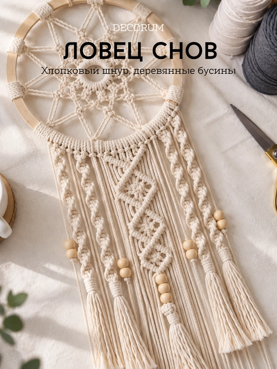 DECORUM — Ловец снов в технике макраме