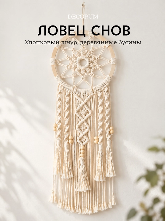 DECORUM — Ловец снов в технике макраме - 