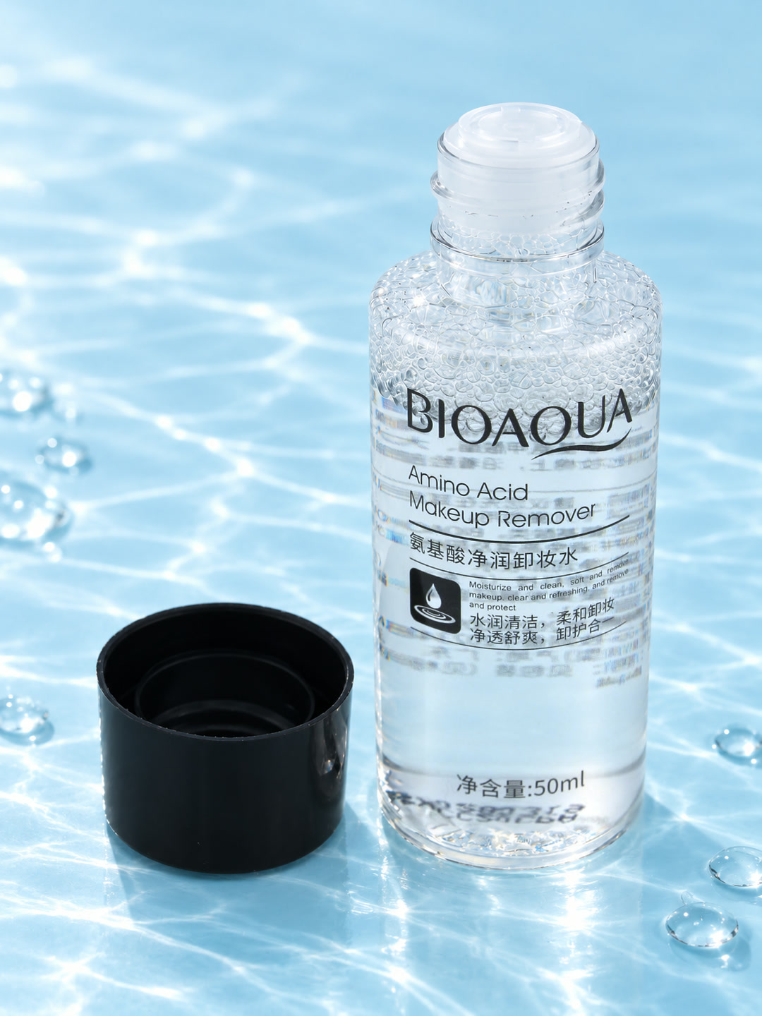Средство для снятия макияжа BIOAQUA Amino Acid, вода с аминокислотами, 50 мл
