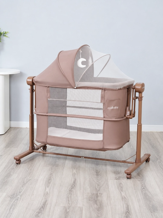 Bolalar karavoti-manej coolbaby 5 in 1, elektr tebranish, 3 tezlik, 25 kg