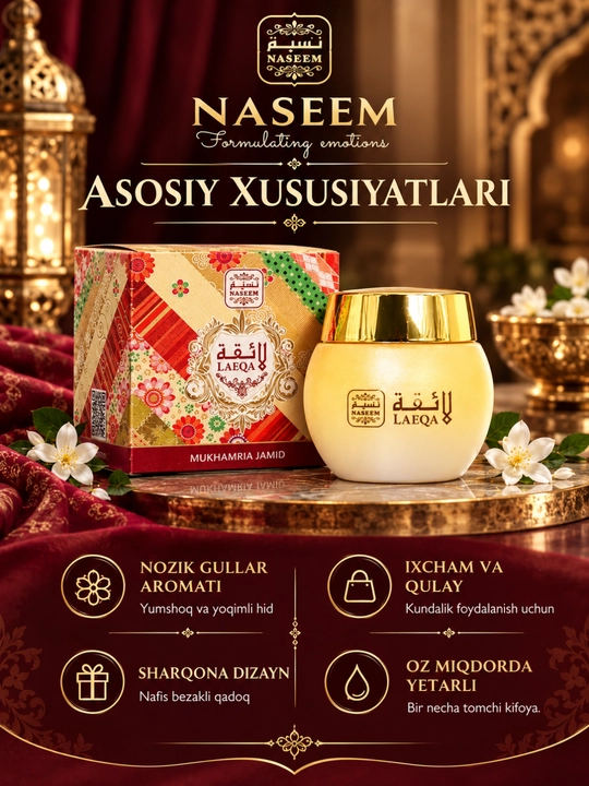 "Naseem Lamsa" tana uchun xushbo‘y gel kremi