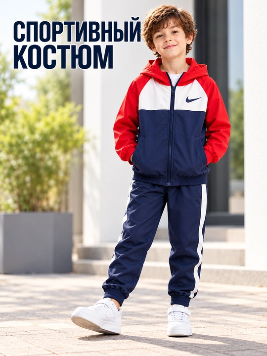 Костюм спортивный , для мальчиков - 