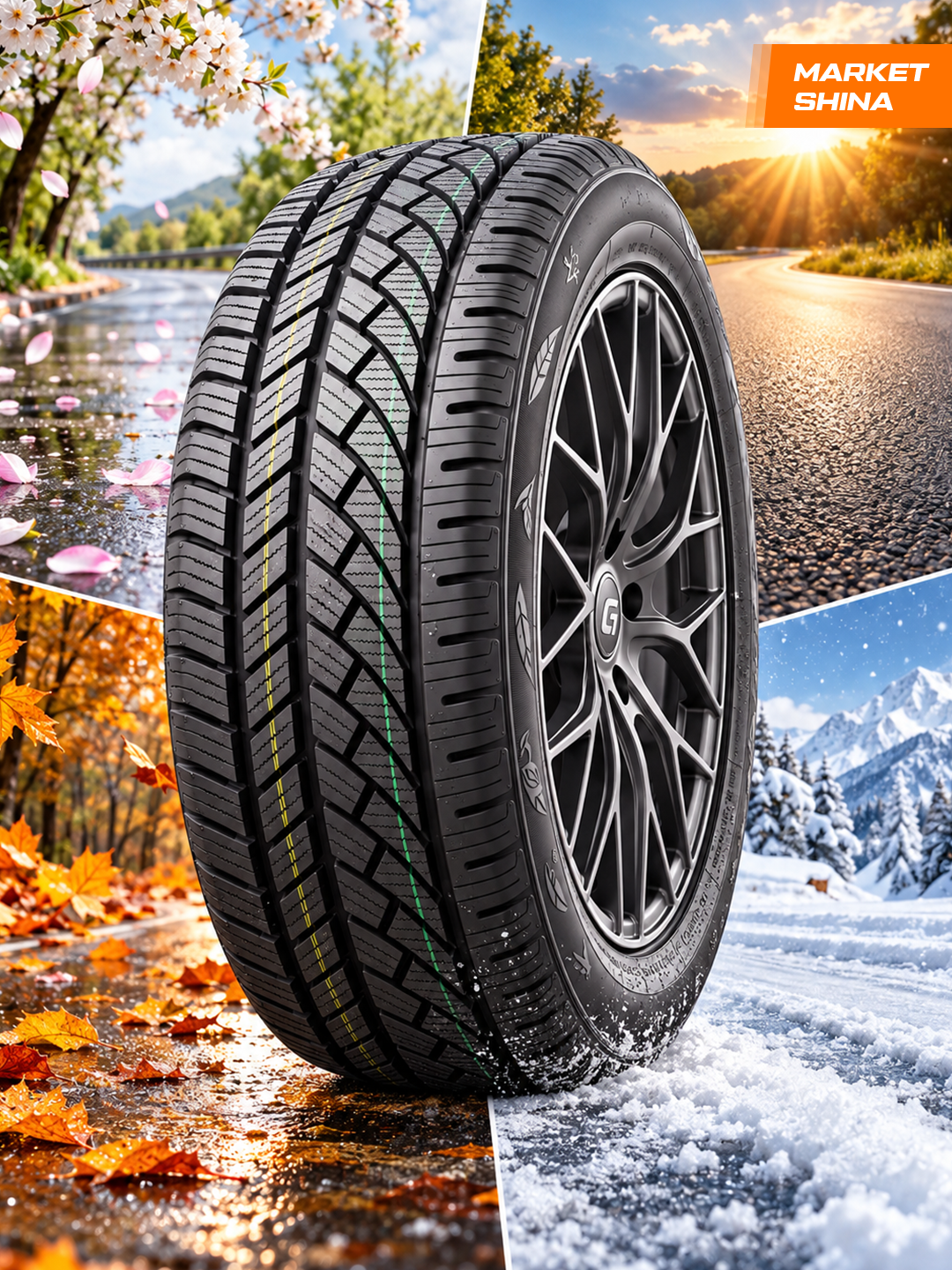 GEPORMAX EcoPlus 4S Avtomobil shinalari 4 fasl universal yengil avtomobil uchun shina