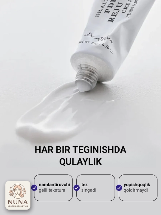 Dr. Althea PDRN Reju 5000 teri elastikligi uchun tinchlantiruvchi krem, 20 g