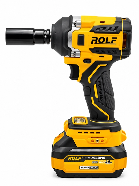 ROLF TOP-5040 akkumulyatorli zarbali gaykavert, 800 N·m, 20 V, 2 ta 4 A·soat akkumulyator