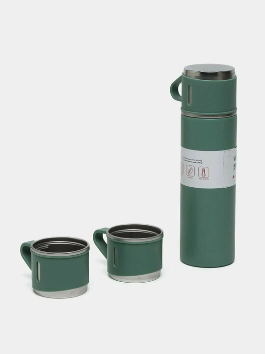 Термос набор Vacuum flask set, 500 мл, с 3 кружками
