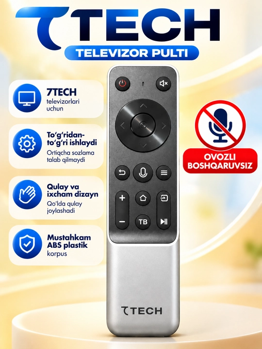 7TECH Televizorlariga Pult,Tv pult,Universal pult - 
