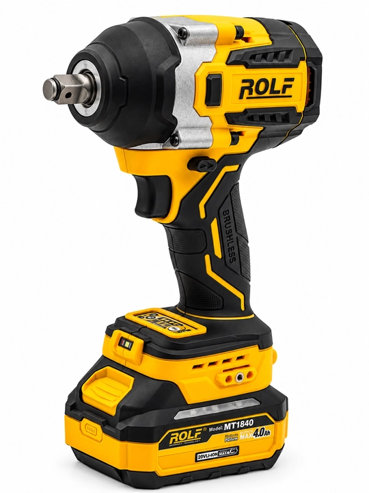ROLF TOP-5050 akkumulyatorli zarbali gaykavert, 850 Nm, 20 V, 2 akkumulyator, cho‘tkasiz