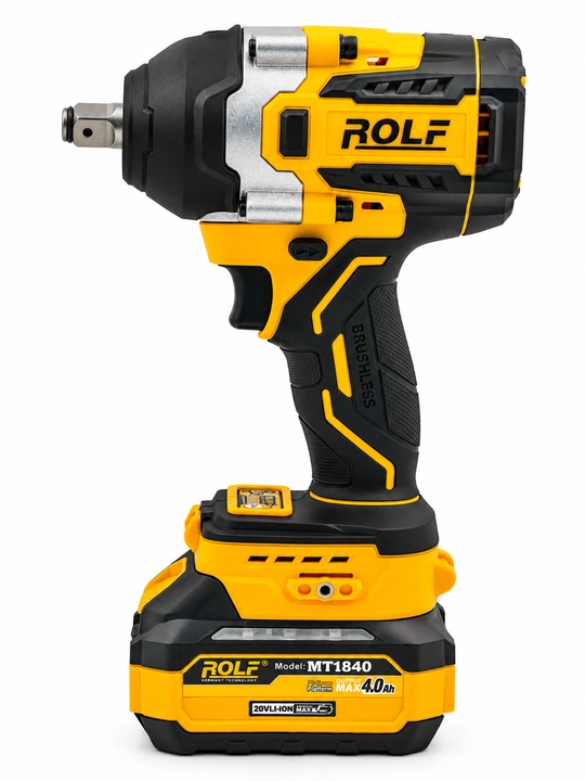 ROLF TOP-5050 akkumulyatorli zarbali gaykavert, 850 Nm, 20 V, 2 akkumulyator, cho‘tkasiz