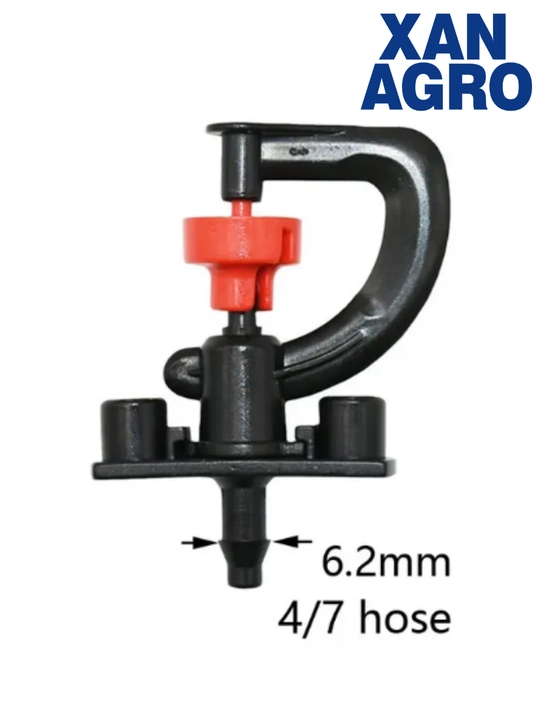 Mikrosprinkler to’plami: 360° aylanuvchi, 4 nasadkali va rezbali purkagich,mikropurkagich