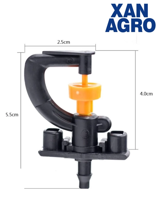 Mikrosprinkler to’plami: 360° aylanuvchi, 4 nasadkali va rezbali purkagich,mikropurkagich