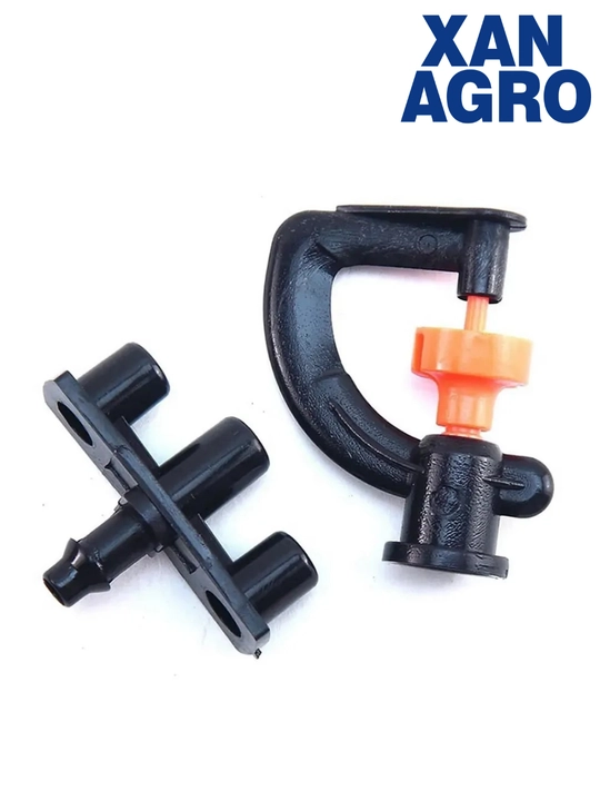 Mikrosprinkler to’plami: 360° aylanuvchi, 4 nasadkali va rezbali purkagich,mikropurkagich