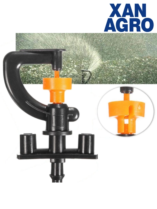 Mikrosprinkler to’plami: 360° aylanuvchi, 4 nasadkali va rezbali purkagich,mikropurkagich