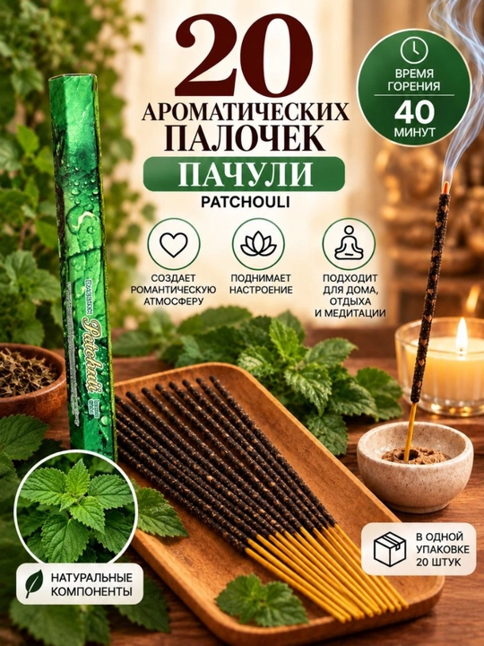 Uy uchun xushbo‘y tayoqchalar aromatli tayoqchalar 20 dona