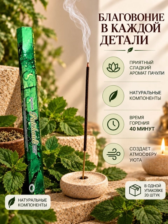 Uy uchun xushbo‘y tayoqchalar aromatli tayoqchalar 20 dona