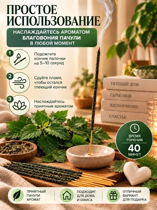 Uy uchun xushbo‘y tayoqchalar aromatli tayoqchalar 20 dona