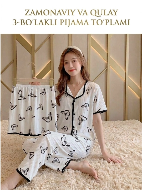 Ayollar pijamasi, uy kiyimi, tungi ko'ylak - 