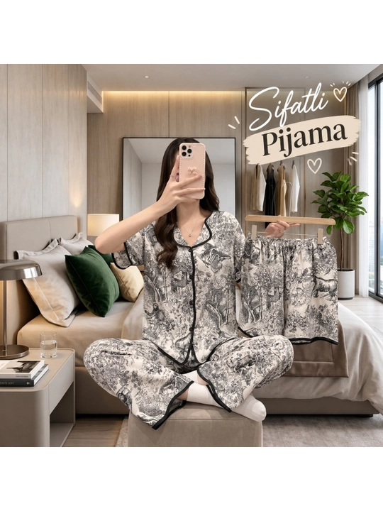 Ayollar pijamasi, uy kiyimi, tungi ko'ylak - 