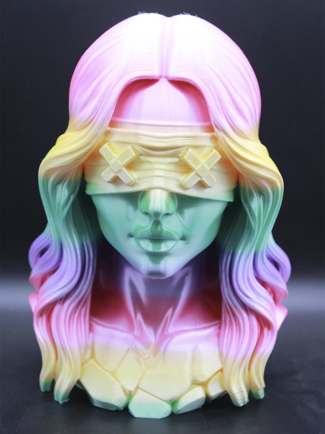 Подставка для наушников для девушек «Девушка» / 3D-держатель, радужный арт-декор - 