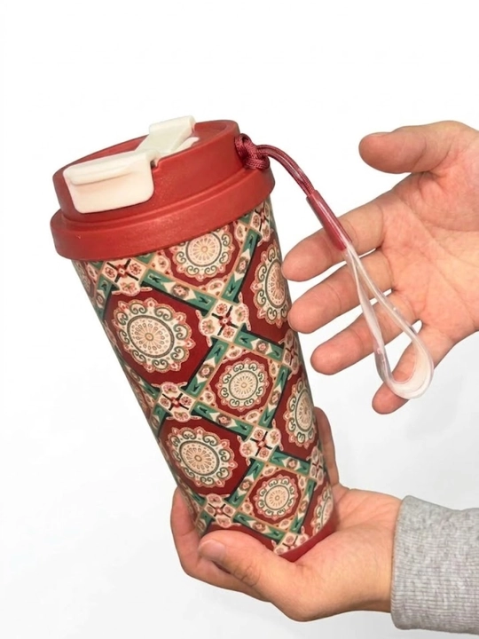 Choy va qahva uchun germetik termokrujka, SUS316 zanglamaydigan po‘latdan yasalgan, 500 ml