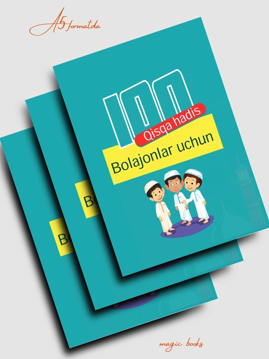 100 qisqa hadis — bolajonlar uchun, islomiy kitoblar, rangli kitobla, sovg'a, diniy kitob
