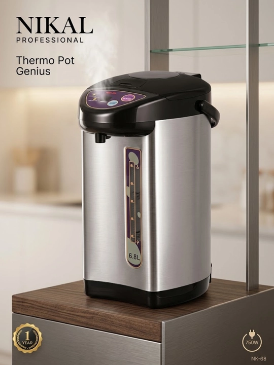 Elektr Termopot  6.8 litr, 750W, zanglamaydigan po'lat - 