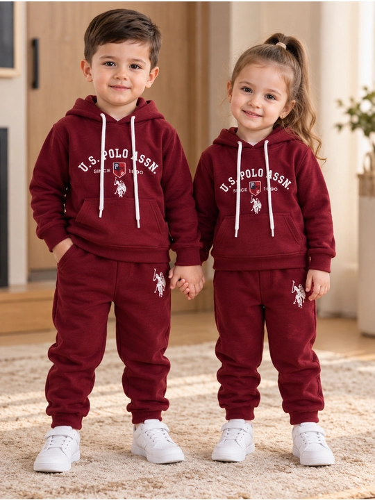 Bolalar sport kostyumi dvoyka, o‘g‘il va qizlar uchun tolstovka shim, 4–6 yosh - 