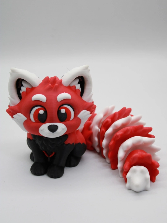 "Qizil Panda" harakatlanuvchi 3D-o'yinchoq. Antistress figura, bolalarga sovg'a - 