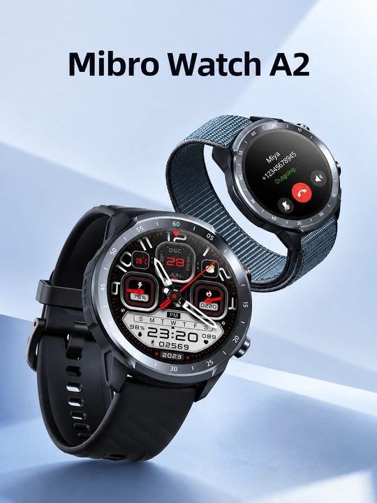 Xiaomi Mibro A2 smart soat, bluetooth qo'ng'iroq, salomatlik nazorati