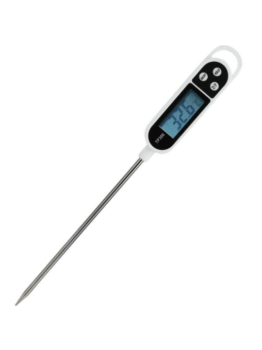 Metall shupli elektron oshxona termometri, raqamli harorat o‘lchagichi
