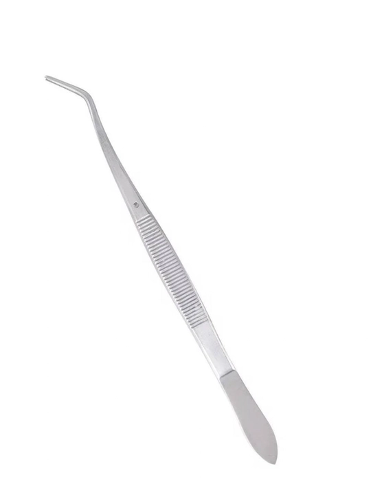 Kosmetik pinset metall, kiprik ulash, qosh terish va nozik ishlar uchun