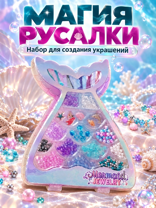 Mermaid Jewelry — набор для творчества, создание украшений для девочек 8+ - 