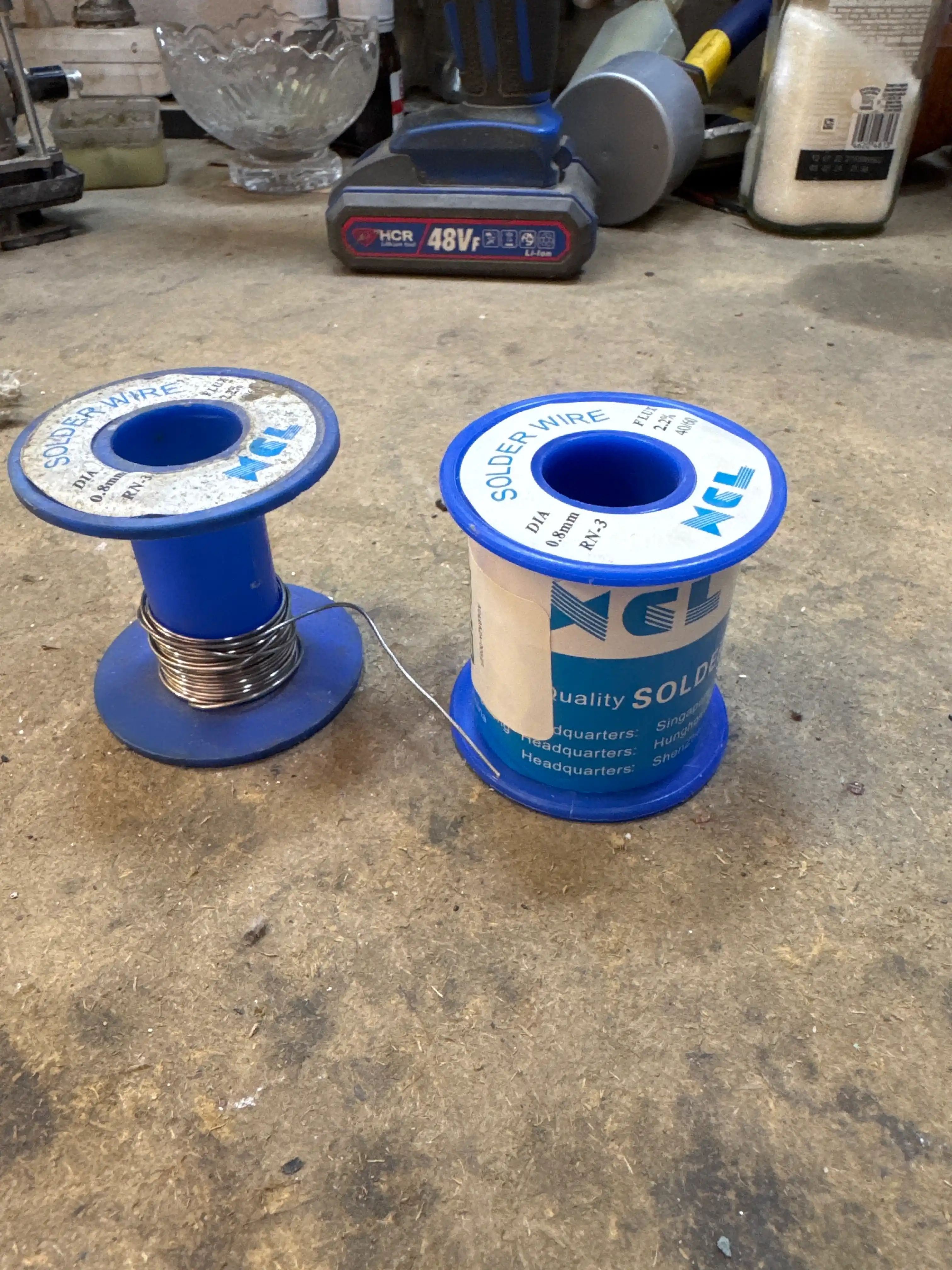 Qalay payvandlash kavshar 400 gr diametri 0.8 mm RN-3 flux 2,2% 40/60, 400 gr pripoy lehim