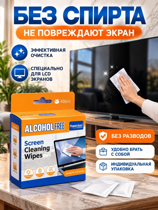 Monitor, televizor, noutbuk, smartfon, ofis jihozlarini tozalash to‘plami 2E Cleaning Kit - 