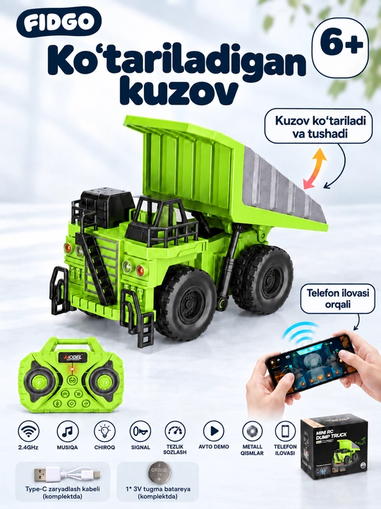 O‘yinchoq o‘t o‘chirish mashinalari, chiroqli turli modellar