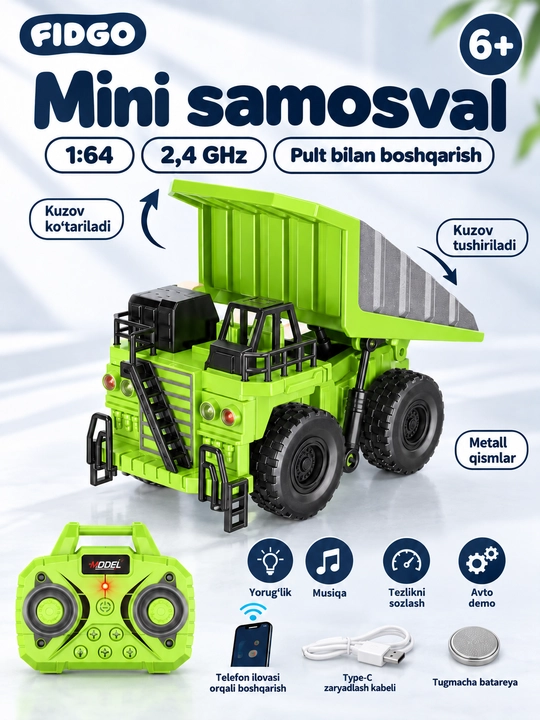 O‘yinchoq o‘t o‘chirish mashinalari, chiroqli turli modellar