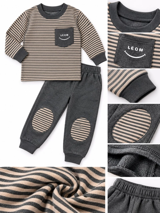 O‘g‘il bolalar uchun  pijama, bolalar uy kiyimi, pijama dvoyka, kofta va shim, 1–8 yosh - 