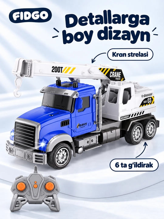 O‘yinchoq o‘t o‘chirish mashinalari, chiroqli turli modellar