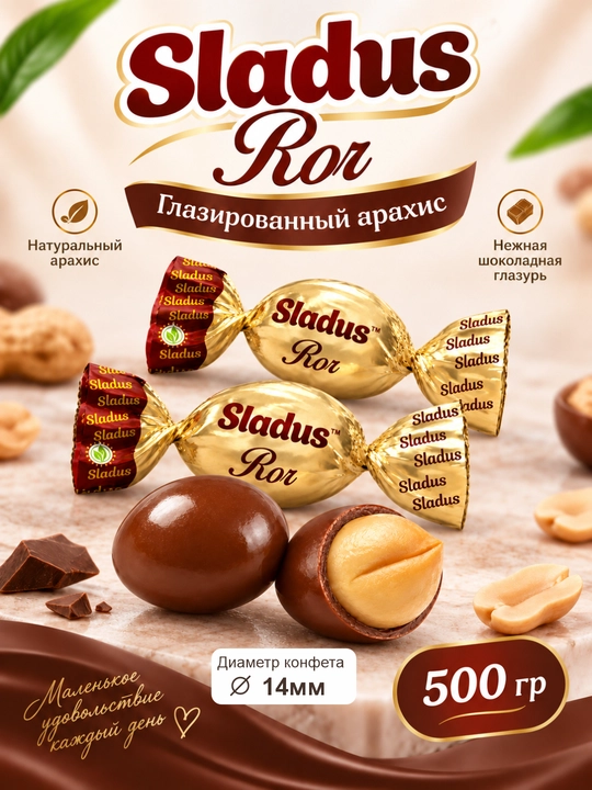 Яркие и вкусные конфеты-драже, упаковка 500 г - 