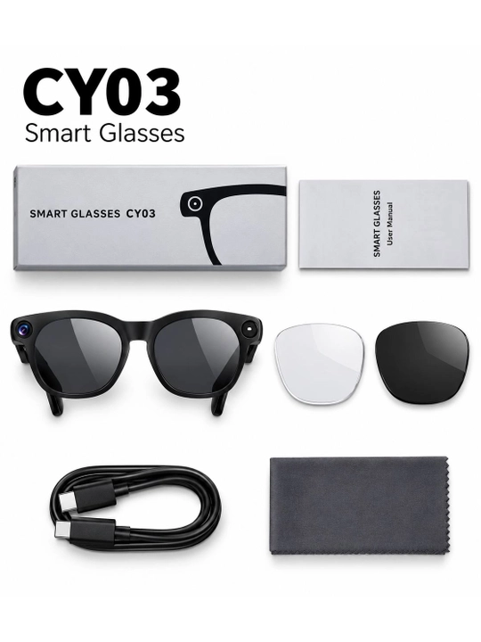 Умные очки, камера, 1080P, видеокамера, Smart Glasses - 