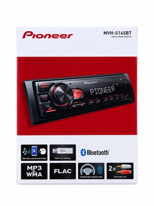 Pioneer MVH-S145BT Bluetooth, FLAC, USB