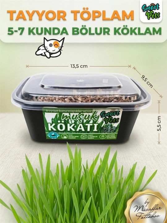 Трава для кошек Smart Pets, кошачья трава — лакомство для кошек